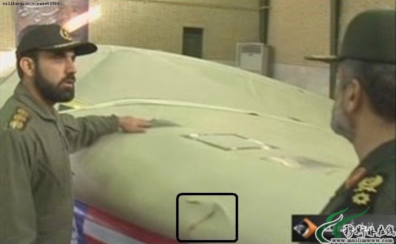 伊朗公开展示击落的美军无人机