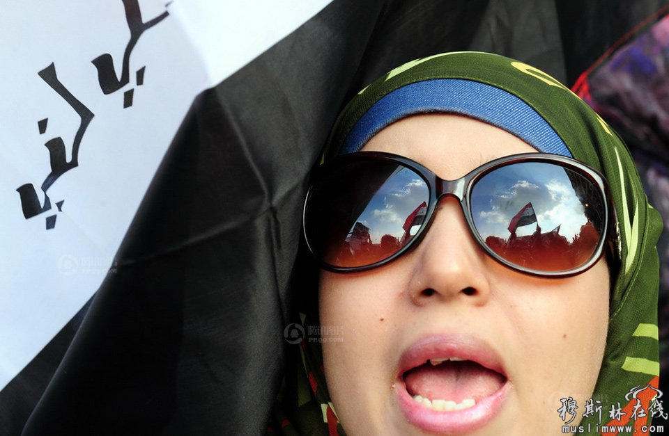 2011年11月25日中午2点（埃及时间），埃及首都开罗解放广场，人民在表达诉求。 广州日报记者 张伟清 摄