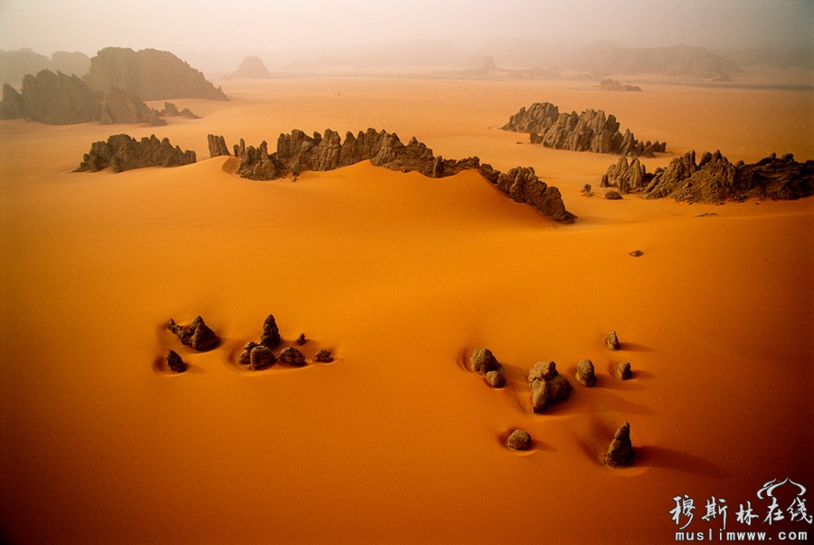  《Desert Air》是乔治·斯坦梅茨(George Steinmetz)最新的展览和新书，是一本世界上“条件最恶劣的沙漠”的摄影合集。照片中沙漠每年的降雨量不足4英寸。这部作品是斯坦梅茨15年摄影作品的精华，观众们不仅可以领略到中国戈壁沙漠的壮丽，还可以欣赏到北非的撒哈拉沙漠和加利福尼亚州死谷的风景。　　
