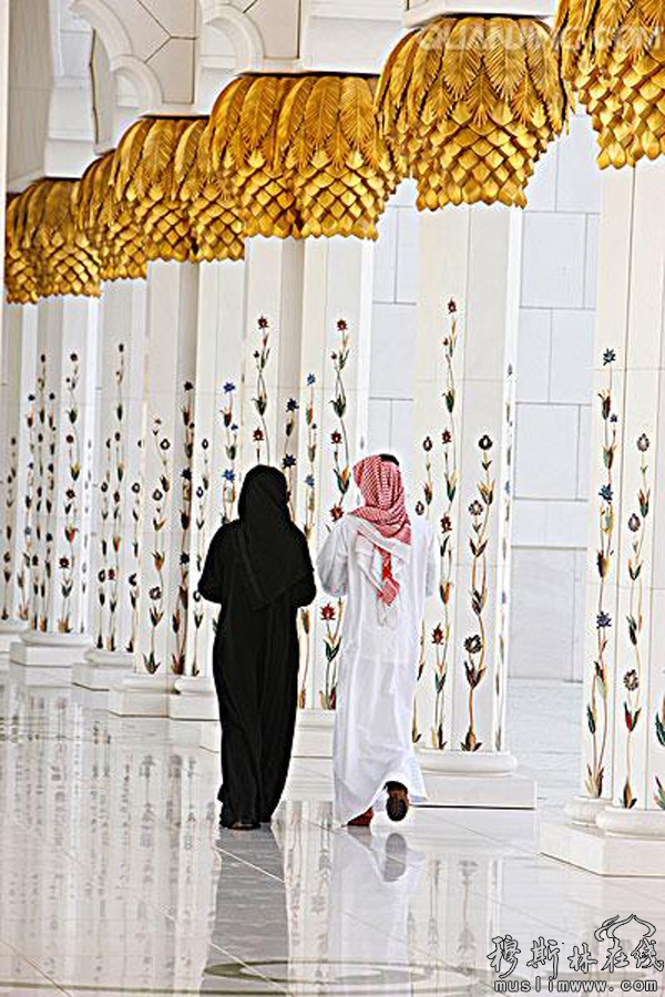 阿拉伯女性的背影