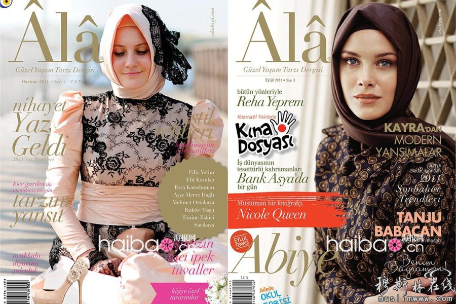 《Ala》是一本专门为女性穆斯林出版的时尚杂志，由两名男性穆斯林于2011年在伊斯坦布尔创办。杂志在当地颇受欢迎，发行初期月销量仅次于土耳其版《Cosmopolitan》。