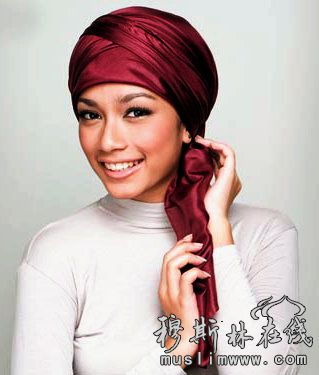 靓丽的伊斯兰五款时尚头巾 