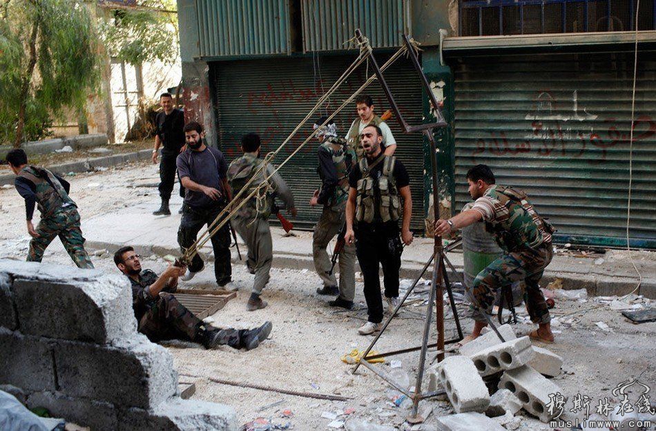 叙利亚反对派造出的发射装置